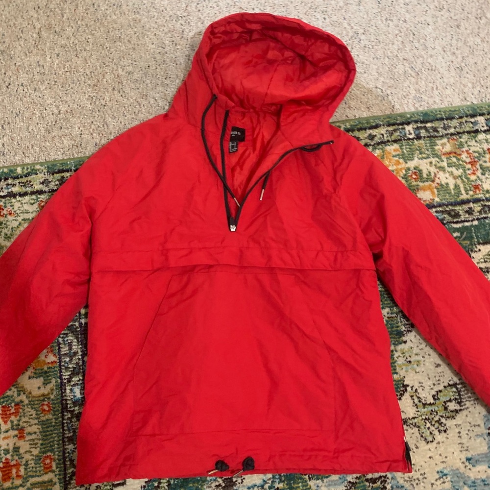Large red jacket
